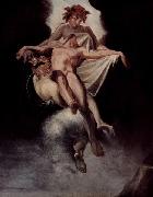 Johann Heinrich Fuseli Sleep and Death carrying away Sarpedon of Lycia painting